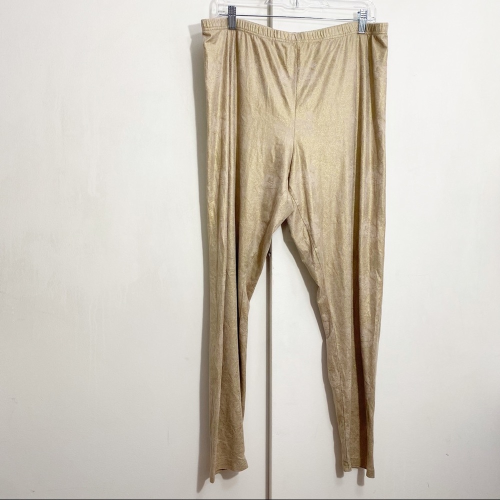 Eye Candy Metallic Gold Leggings